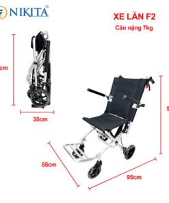 Xe Lăn Du Lịch Gấp Tay Siêu Nhẹ Nikita NKT-F2