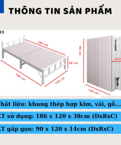 Giường gấp đôi NIKITA NKT-Q193