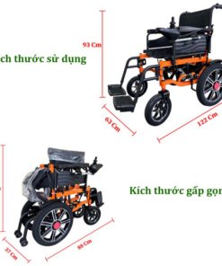 Xe Lăn Điện Cho Người Khuyết Tật Gấp Gọn NIKITA XLD-1650