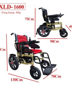 Xe Lăn Điện Mô Tơ Kép Siêu Nhẹ Nikita XLD-1600