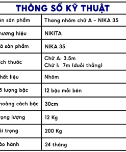 Thang chữ A đa năng Nikita - NIKA 35