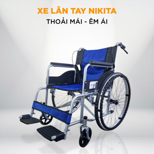 Xe lăn du lịch gấp gọn Nikita S213-2XD