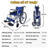 Xe lăn gấp gọn tiện lợi Nikita S213-2D
