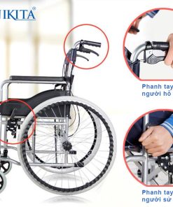 Xe lăn gấp gọn tiện lợi Nikita S213-2D