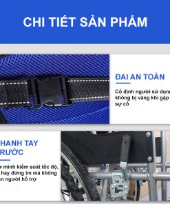 Xe lăn gấp gọn tiện lợi Nikita S213-2D