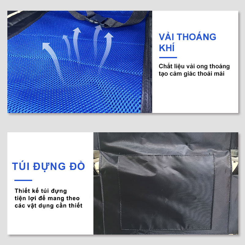 Xe lăn gấp gọn tiện lợi Nikita S213-2D