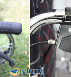 Xe lăn tay ngả giường có bô Nikita N213-1