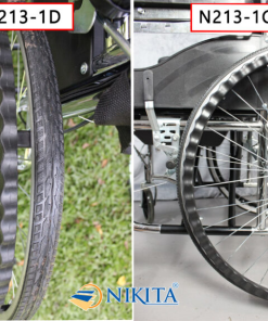 Xe lăn tay ngả giường có bô Nikita N213-1