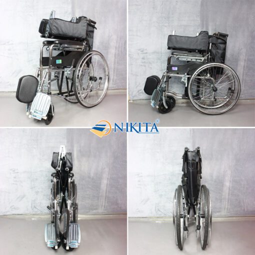 Xe lăn ngả giường gấp gọn Nikita S216-1D