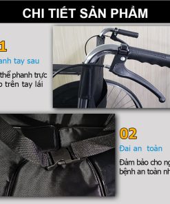 Xe lăn tay có bô vệ sinh Nikita N213-3