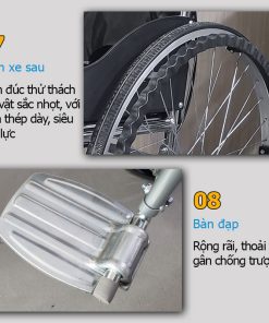 Xe lăn tay có bô vệ sinh Nikita N213-3