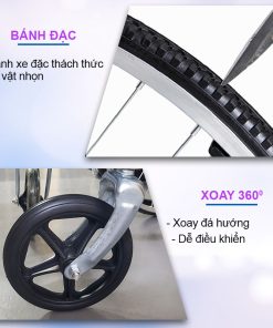 Xe lăn tay có bô vệ sinh Nikita S213-3