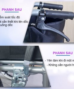 Xe lăn tay có bô vệ sinh Nikita S213-3
