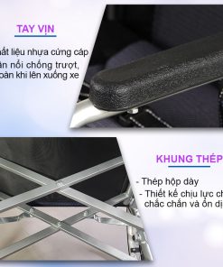 Xe lăn tay có bô vệ sinh Nikita S213-3