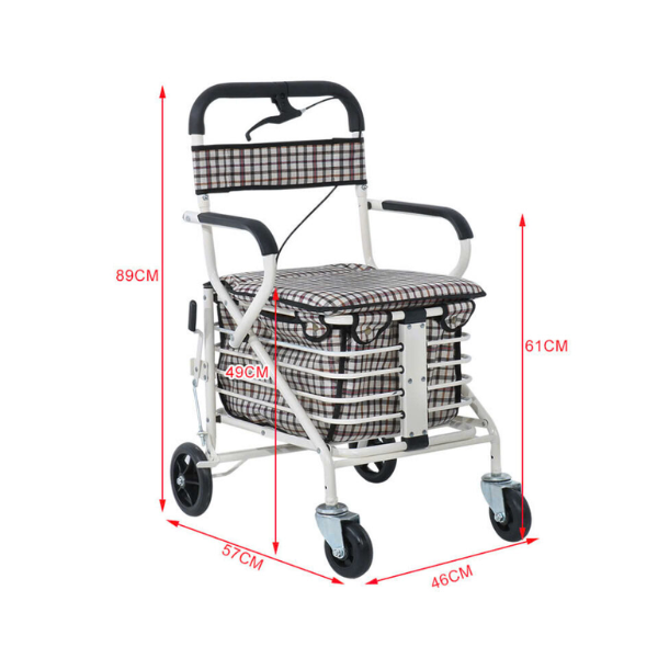 Khung Tập Đi Đứng Cho Người Bệnh Có Đệm Ngồi Đa Năng NKT-KX110