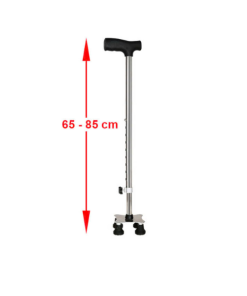 Gậy Chống Tập Đi 4 Chân Vuông Cho Người Già NIKITA GNG-4VUONG