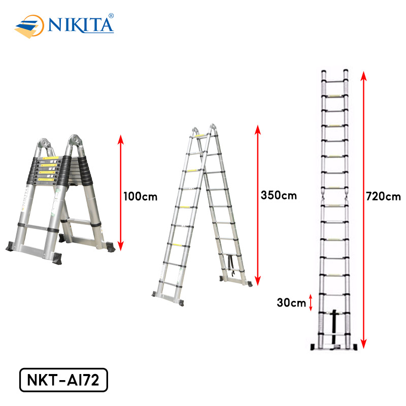 Thang nhôm rút chứ A NIKITA NKT-AI72 - Ảnh 2